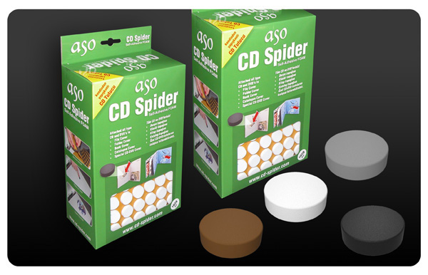 cd-spider-Schaum-button-cdhub-CD-Montage-Taste